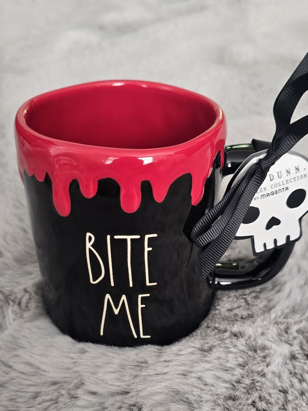 Rae Dunn "Bite Me" Halloween ceramic coffee mug
